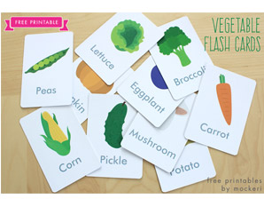 TD0094 Fruit and Vegetables Flash Cards