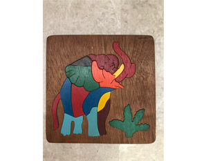 TD0175 Wooden Elephant Puzzle