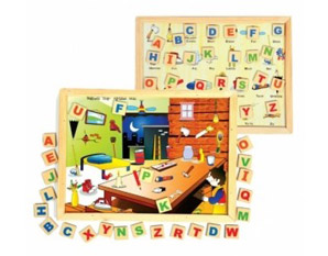 TD0235 Wooden alphabet learning