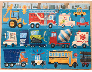 TD0289 Vehicles Puzzle