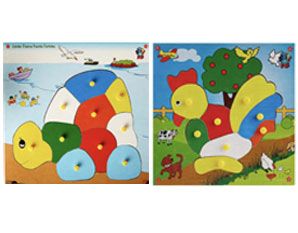 TD0313 Jumbo Hen & Tortoise Puzzle