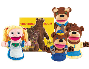 TD0057 Goldilocks & The 3 Bears Puppet