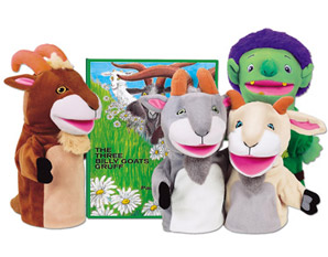 TD0076 3 Billy Goats Gruff Puppet