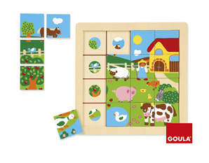 TD0194 Wooden Farm Puzzle